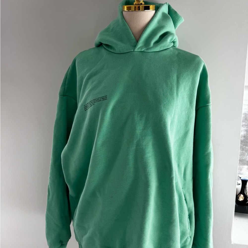 Pangaia Green Sweatshirt Hoodie Casual Cotton Blend
